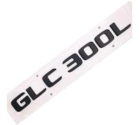Car Rear Tail Emblem Number Letters Car Sticker Compatible With Mercedes Benz GLC300L GLC 300L Chrome Silver/Matte Black(Matte Black-Flat)