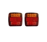 Car Rear Tail Stop Light Car Van Lights 1Pair 12V 26LED Trailer Tail Lights Left Right Taillight Truck Brake Stop Lights Turn Signal Number Plate Lamps(Red)