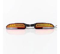 Car Rear Tailgate Reflector Compatible With CRV 2012 2013 2014 Rear Bumper Markers Reflectors Turn Signal Light Tail Brake Driving Light Fog Lamp Car-Styling(Smoke,color1)