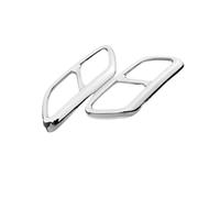 Car Rear Throat Exhaust Vent Tail Pipes Cover Muffler Tip Garnish Trim Accessories For Volvo XC40 2019 2020 2021