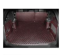 Car Rear Trunk Boot Liner Mats For Explorer 2011 2012 2013 2014 2015 2016 2017 2018 2019 Leather Car Trunk Mats(Red,7 seats)