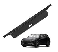 Car Rear Trunk Curtain Cover Retractable Trunk Cargo Cover Parcel Rack Anti-Peeping Shield Privacy For VW For Touareg 2019 2020 2021 2022 2023(Canvas)