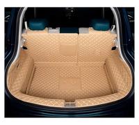 Car Rear Trunk Mat For GWM For ORA 03 For Funky T2023 2024 Full Coverage Leather Trunk Mat Rear Backrest Mats Boot Liner Tray Waterproof Carpet(Full set beige)