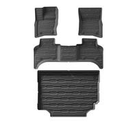 Car Rear Trunk Mat For Land For Rover For Defende 110 2020-2024 Car Floor Mats Cargo Liner Trunk/Backrest Mat TPE 3D All-Weather Black(LHD 4PCS)
