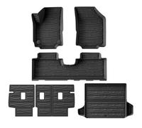 Car Rear Trunk Mat For Terrain For Chevrolet For Equinox 2024-2018 TPE 3D Car Floor Mats Trunk Backrest Pad Waterproof Protective Left Rudder(LHD 6PCS)