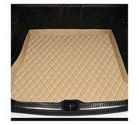Car Rear Trunk Mat For VW For Touareg 7L 2003-2010 Trunk Mats Anti Dirty Durable Leather Carpet Pad Auto Interior Articles(Beige,Size2 2006-2010)