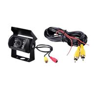 Car Rear View Camera 4 Pin AV Port IR Reverse Night Backup Camera Waterproof For Truck Trailer Pickups RV Heavy Car Reverse Camera(A,Add 10m AV Cable)