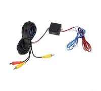 Car Rear View Camera Box Power Wires Cables Relay With Reverse Polarity Protection For Vehicles Sharing Same Interface Type Black Color