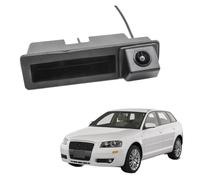 Car Rear View Camera Car Trunk Handle Reverse Parking Monitor Night Vision CCD HD AHD Fisheye Rear View Camera For A3/S3/RS3 (8P) 2003~2012 Car Reverse Camera(C135 AHD 720P)