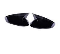 Car Rear View Mi Ox Horn Side Shell Cap Trim Auto For Hyundai For Veloster For Elantra For Solaris 2010-2017(Gloss Black)