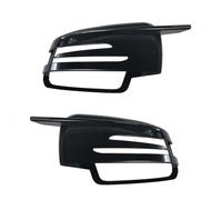 Car Rear-view Mirror Accessories Compatible With Benz A Class For W176 2013 2014 2015 2016 2017 2018 2pcs Replacement Carbon Fiber Pattern Rearview Door For Wing Mirror Cover Cap