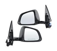 Car Rear View Mirror Assembly For Tesla For Model Y 2020-2024 With Baffle No Label No Anti Glare Eyepiece Rearview Mirror Door Side Assembly(1 pair Black)
