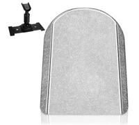Car Rear View Mirror Bracket Aluminum Mount Adapter | Silver Alloy Base, Supports Stream Media Mirrors, Interior Retrofit Use, Requires Professional Adhesive