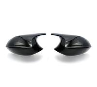 Car Rear View Mirror Cap Black Mirror Cover For BMW 1 Series For E81 E82 E87 E88 116i 118i 120i 125i 128i 130i Side Wing Rearview Mirror Cover(Black 1)