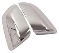Car Rear View Mirror Cap For Hyundai For Venue Side 2020 2021 Wing Mirror Cover ABS Chrome Carbon Fiber Car Rearview Decorative Covers(Silver)