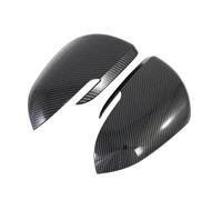 Car Rear View Mirror Cap For Kia For Seltos 2019 2020 2021 ABS Carbon Fiber Chrome Silver Look Car Body Door Side Mirror Cover Trim Rear View Cap Sticker Rearview Mirror Cover(OneColor)