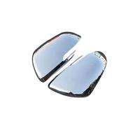 Car Rear View Mirror Cap For Kia For Seltos 2019 2020 2021 ABS Carbon Fiber Chrome Silver Look Car Body Door Side Mirror Cover Trim Rear View Cap Sticker Rearview Mirror Cover(Silver)