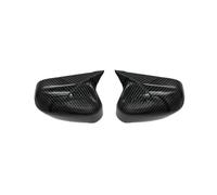 Car Rear View Mirror Cover Cap For Civic 8th 2005-2011 Car Rearview Side Mirror Cover Wing Cap Sticker Door Rear View Case Trim(Carbon-Not Light)