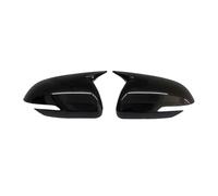 Car Rear View Mirror Cover Cap For Kia For Rio 2018-2023 WITH Turn Signal Car Rearview Side Mirror Cover Wing Cap Exterior Rear View(Glossy Black)