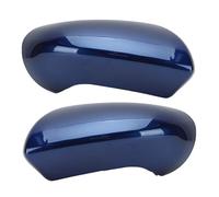 Car Rear View Mirror Cover Cap For Nissan For Qashqai For Dualis For J10 2007-2014 EU Version Side Door Mirror Cover Caps With Buckle Wing(1 pair Dark blue)