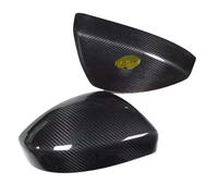 Car Rear View Mirror Cover Compatible For Jaguar F-Pace Compatible For Land Rover Compatible For Range Evoque 16-19 Carbon Fiber Add On Caps