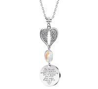 Car Rear View Mirror Hanging Accessories Guardian Angel Hanging Car Charm Pendant Rear View Mirror Accessories Decor for Lover Family Christian Gifts Women Girls Friends(Psalm 91:11)
