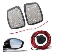 Car Rear View Mirror Heating, Electric Side Mirror Glass Heating Pad, Quick Heating Demister for Clear Vision, Safe, Fast Heating for Wing Mirror Glass, Essential Vehicle Accessory
