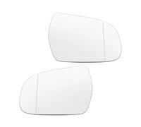 Car Rear View Mirror Lens For A3 For A4 For A5 S3 S4 S5 For Quattro 2011-2017 Left Right Side Mirror Glass Wing Mirror Stick On Rearview(Left Right)