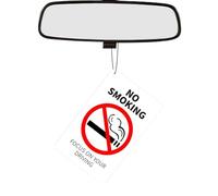Car Rear View Mirror Pendant - Fragrance Auto Air Freshener Odor Remover Tablet - Automotive Interior Reminder Sign for Coffee Shop, Washroom