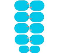 Car Rear-view Mirror Protective Film, Rainproof Waterproof Anti-Fog Universal Blue Sticker, Clear Wing View, Toolkit for Mirrors Anti Water Mist Fog Vision Nano Glare Cars Trucks Vans (5)