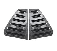 Car Rear Window Louver Shutter Cover Side Vent Scoop Blinds Trim Fit For VW Golf 6 MK6 2008-2012 ABS Carbon Fiber Rear Side Window Louvers(Carbon Look)