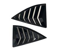 Car Rear Window Louvers Car Side Window Louver Fit For Chevrolet Camaro 5th Gen 2010-2015 2011 2012 2013 Rear Window Louver Side Window Vents(Glossy Black)