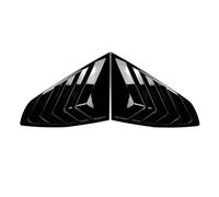 Car Rear Window Shutter Cover Trim Window Louver Side Vent Trim Carbon Fiber Accessories For 4 Series Gran Coupe G26 2020+(Gloss Black)