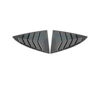 Car Rear Window Shutter Cover Trim Window Louver Side Vent Trim Sport Style Compatible For Tesla Model 3 2017-2023 Accessories(Carbon Look)