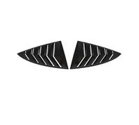 Car Rear Window Shutter Cover Trim Window Louver Side Vent Trim Sport Style Compatible For Tesla Model 3 2017-2023 Accessories(Gloss Black)
