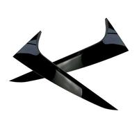 Car Rear Window Spoiler Side Wing Cover For X4 G02 2019 2020 2021 2022 Glossy Black ABS KMAGE
