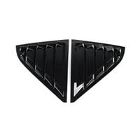 Car Rear Window Spoiler Tail Wing For Dodge For Attitude 2025 2026 Rear Louver Decorative Rear Side Window Louver Shutter Cover Rear Window Side Splitter Wing(Black)