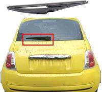 Car Rear Window Wiper for Fiat 500L 2012 2013 2014 2015 2016 2017 2018 2019 2020 2021 2022, Rear Windscreen Wiper Blades Rubber Cleaning Window Replacements Parts