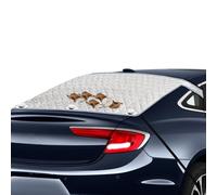 Car Rear Windshield Cover, Magnetic Car Windscreen Cover Ice Frost Protector Sun Shade Winter, All Weather Windproof Car Rear Window Snow Cover, Car Windshield Protector for Most Car Truck Van SUV