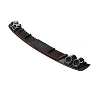 Car Rear Wing Spoiler for Ford Mondeo MK5 2015-2023,Bumper Trunk Boot Lip Spoilers Splitter Canard Tail Roof Trim Kit Modified Accessories,A10-black and red with light