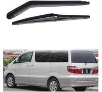 Car Rear Wiper Blade Arm Set Kit for Alphard AH10 2002-2008, Back Windscreen Assembly Rubber Rain Brush Cleaning Replacements Accessories