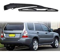 Car Rear Wiper Blade Arm Set Kit for Forester SG MK2 2002-2008, Back Windscreen Assembly Rubber Rain Brush Cleaning Replacements Accessories