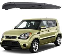 Car Rear Wiper Blade Arm Set Kit for Kia Soul MK1 2009-2013, Back Windscreen Assembly Rubber Rain Brush Cleaning Replacements Accessories
