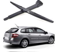 Car Rear Wiper Blade Arm Set Kit for Renault Laguna MK3 Hatchback 2007-2015, Back Windscreen Assembly Rubber Rain Brush Cleaning Replacements Accessories