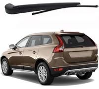 Car Rear Wiper Blade Arm Set Kit for Volvo XC60 T6 2009-2011, Back Windscreen Assembly Rubber Rain Brush Cleaning Replacements Accessories
