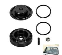 Car Rear Wiper Delete Kit, Rear Wiper Plug Grommet Cap 40mm Aluminium Alloy with O Rings Screw and Nut Compatible With Honda Civic CRX and Most Vehicles, Universal Windscreen Block Off Plug Tailgate