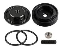 Car Rear Wiper Plug Cap Car Plug Grommet Cap Wiper Block Off Delete Kit with Nut Screw and O-Rings Aluminium Alloy Material Universal Waterproof Cars Rear Wiper Block Fit for Most Vehicles