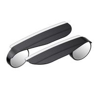Car Rearview Blind Spot Mirror, 2PCS 360° Adjustment Auxiliary Rear View Mirror with Rain Eyebrow Car Exterior Accessories for Universal Car