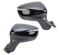 Car Rearview Mirror Assembly 9 Pins For Mazda Cx-5 GH KE 2015 2016 2017 Door Side Wing Mirrors Power Folding Blind Spot Outside Side Wing Mirror Assembly(1 pair)