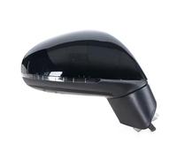 Car Rearview Mirror Assembly Auto Fold Memory Anti Glare Turn Signal Heating Glass Housing Assy For VW For Touareg 2011 2012-2018 Complete Wing Mirrors(13 Pin Right Black)